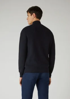 Pull A Col Partiellement Zippe Patton