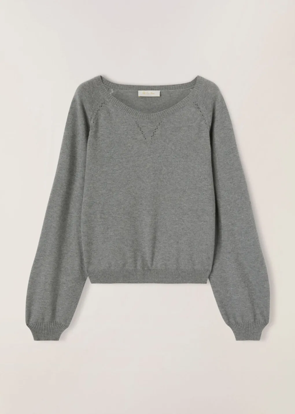 Sweat-Shirt A Col Rond Cocooning Ajour